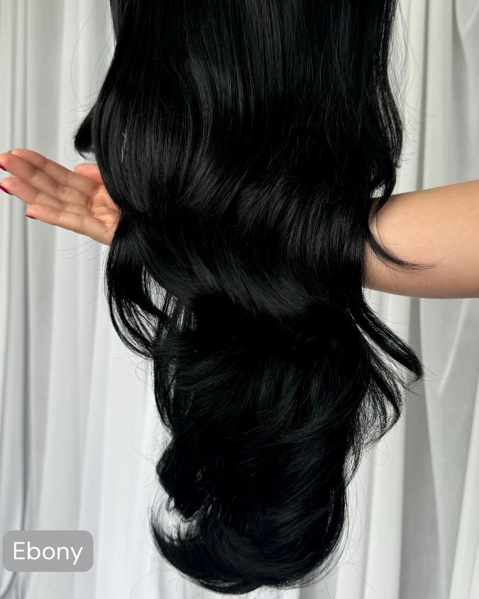 Easilocks 14 Inches Wavy Ponytail Ash Blonde