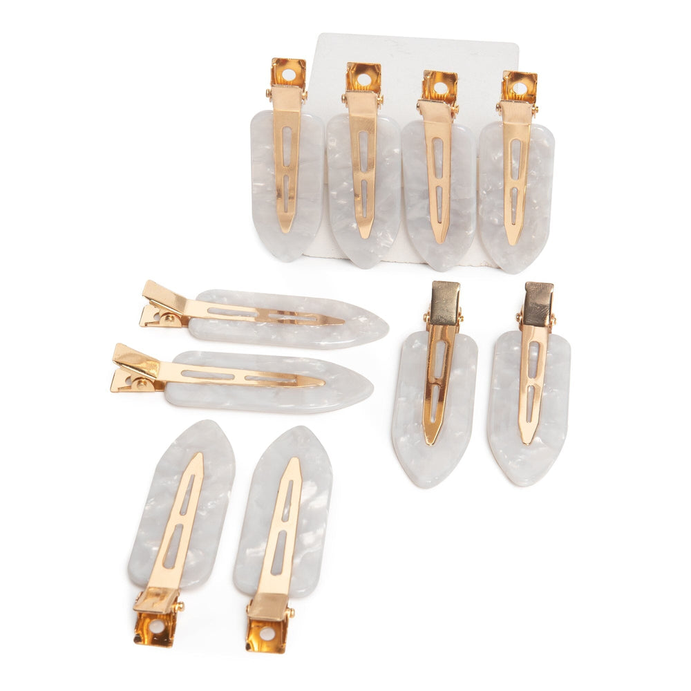 Easilocks Confetti Smooth Clips White