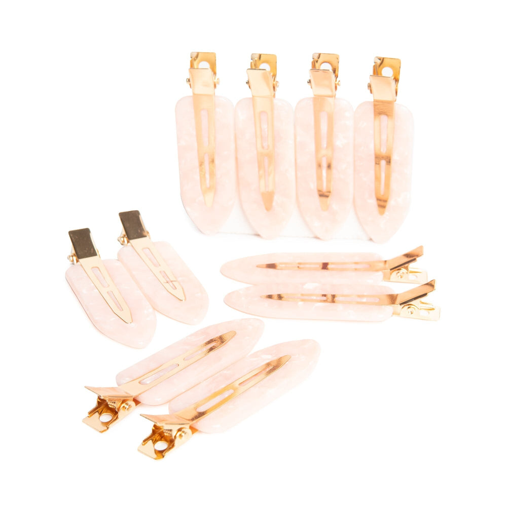 easilocks Confetti Smooth Clips White