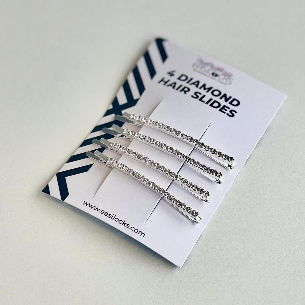 easilocks Diamond Hair Slides x 4 Default Title