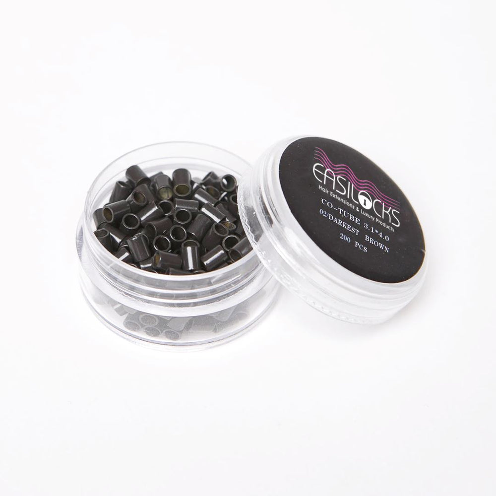 Easilocks Easilocks Professional Hair Extension Co-Tube Locks - 2.9 X 3.0 Black