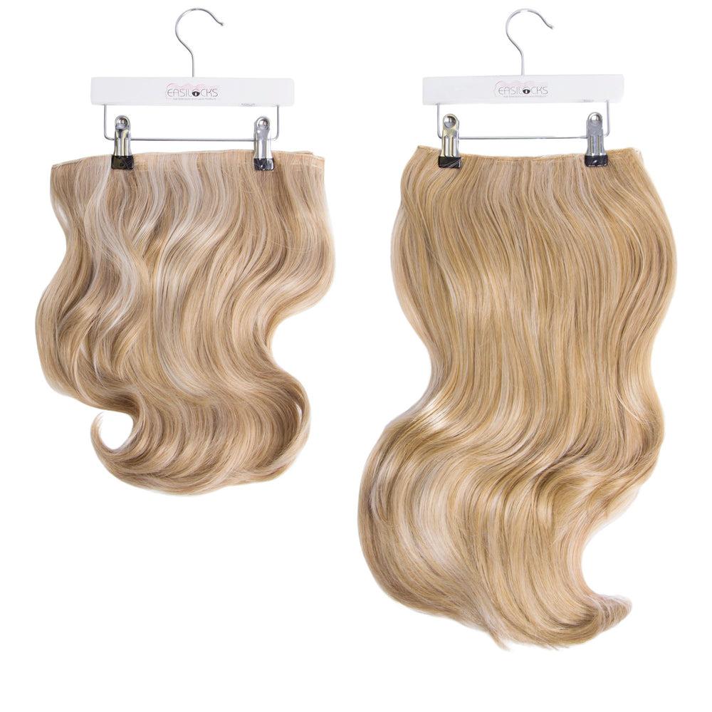 Easilocks Megan's Bouncy Blow HD Fibre Hair Extensions - 14" & 22" Ash Blonde