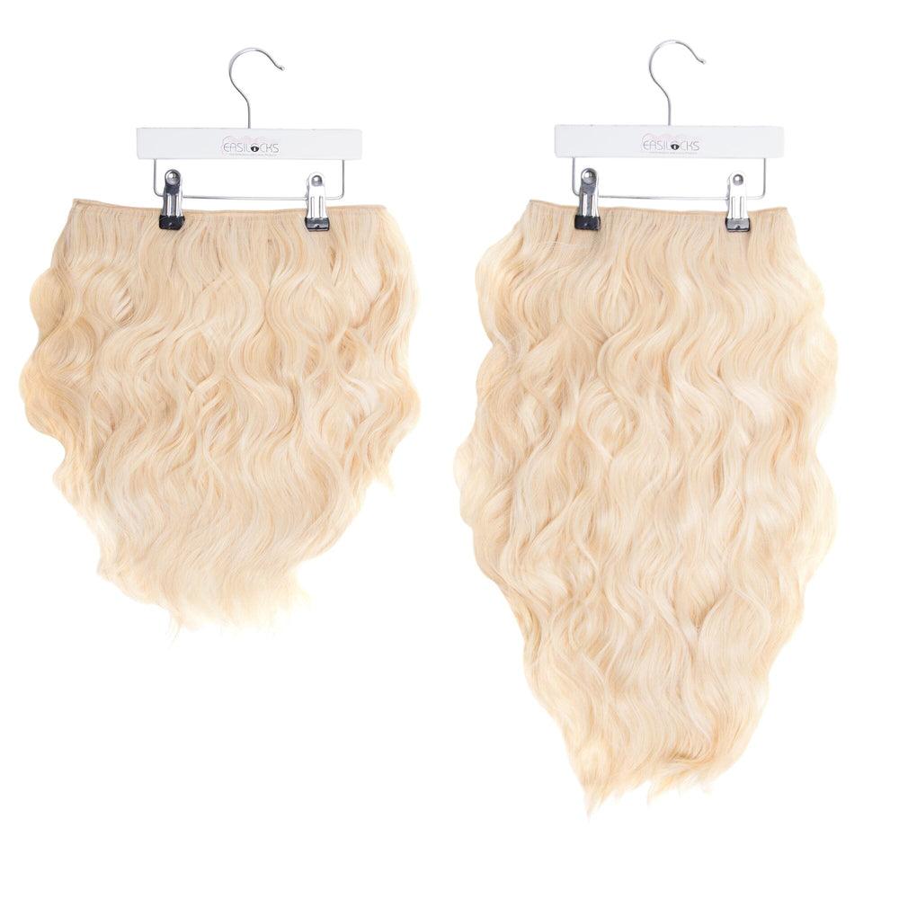 Easilocks Miracle Makeover HD Fibre Clip In Hair Extensions - 14” & 22" Blonde Bombshell
