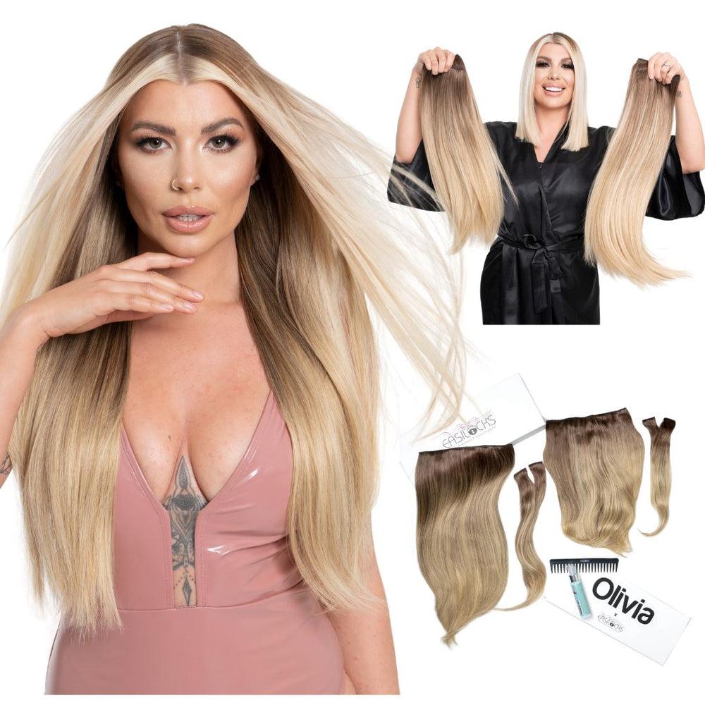 Easilocks Olivia X Easilocks Straight Collection Ash Blonde