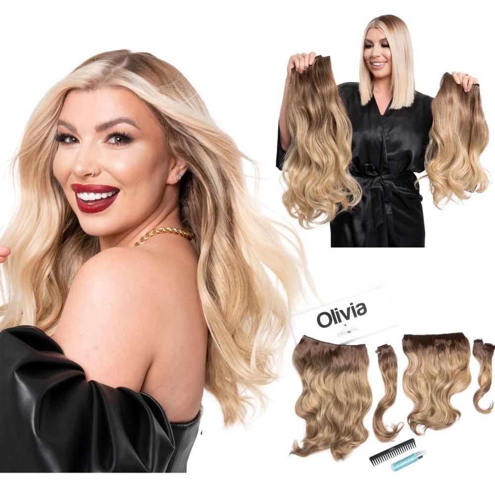 Easilocks Olivia X Easilocks Wavy Collection Ash Blonde