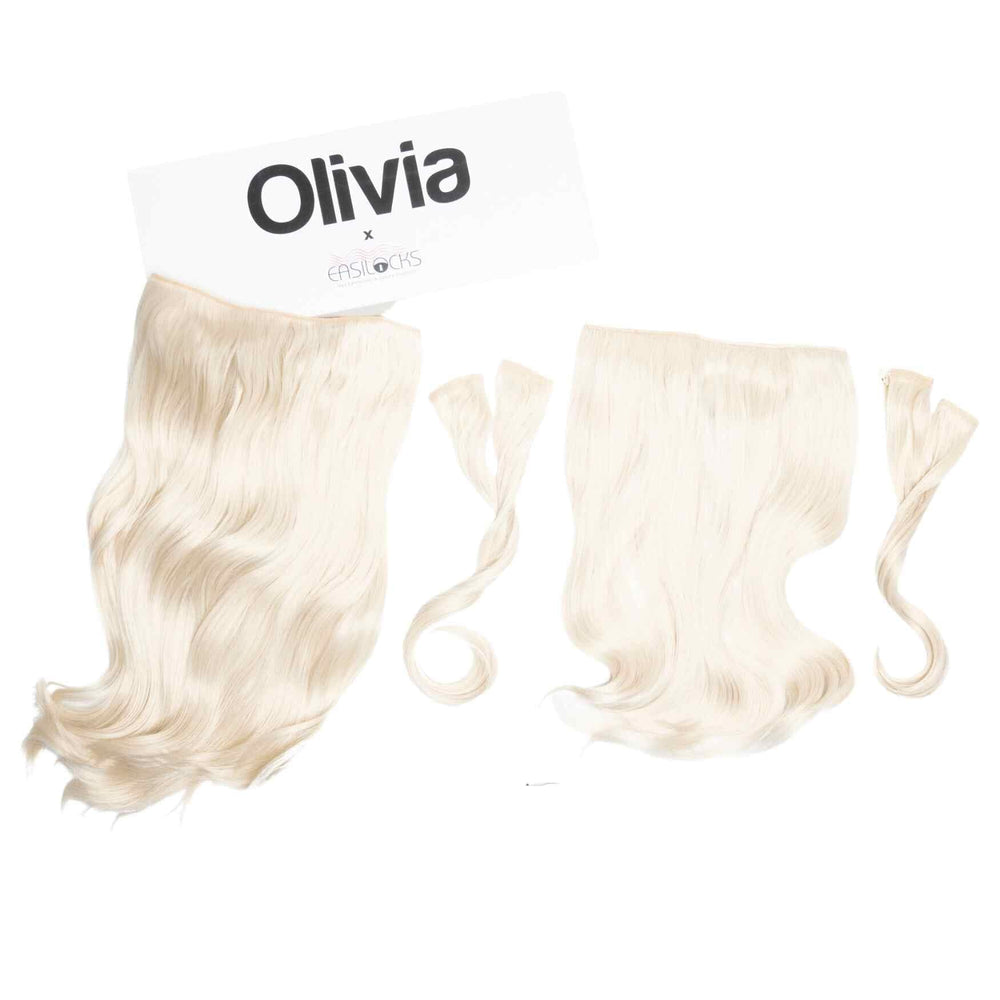 Easilocks Olivia X Easilocks Wavy Collection Ash Blonde