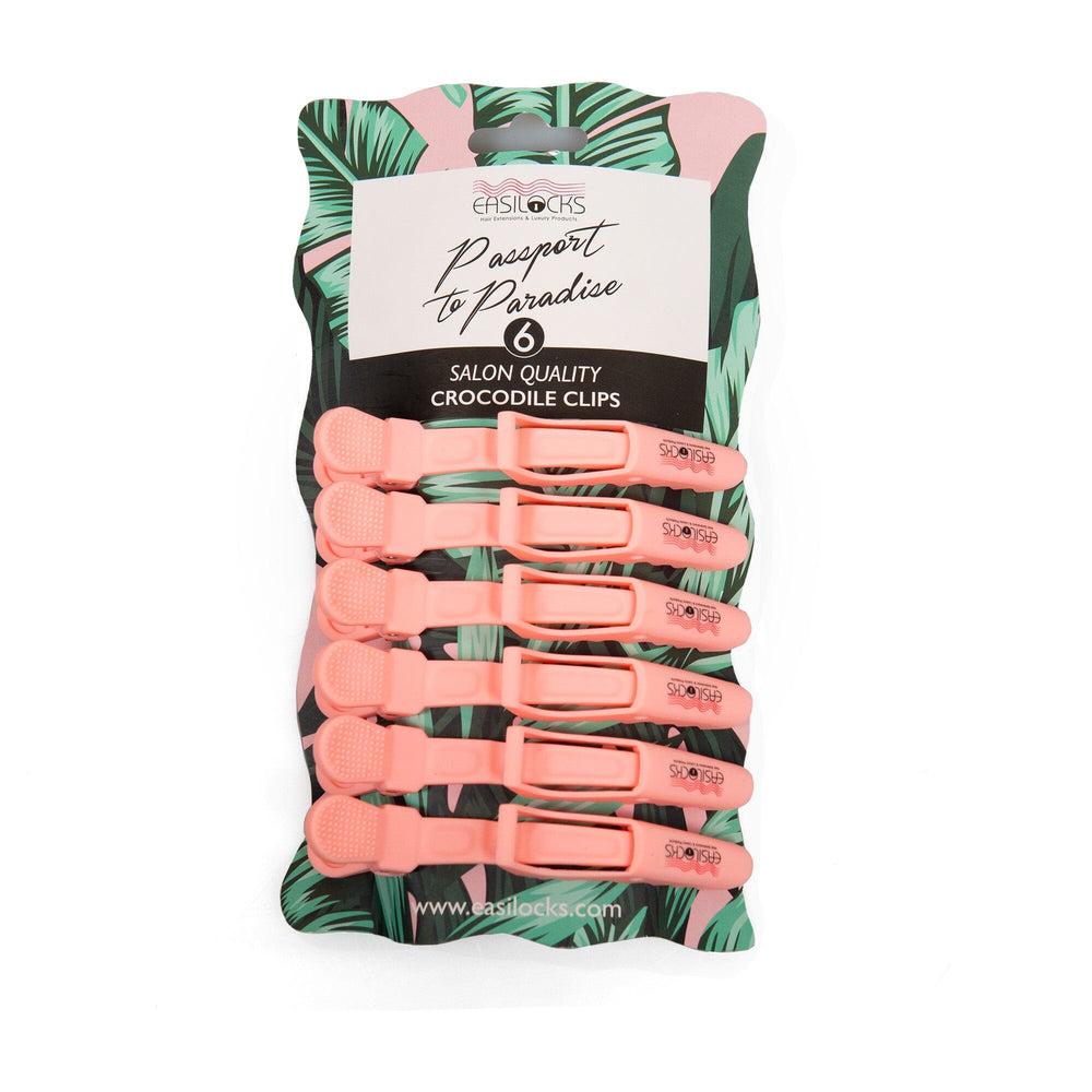 Easilocks Passport To Paradise Pink Croc Clips X 6 Default Title