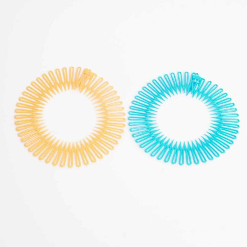 easilocks Stretch Colour Headband Orange & Blue Default Title