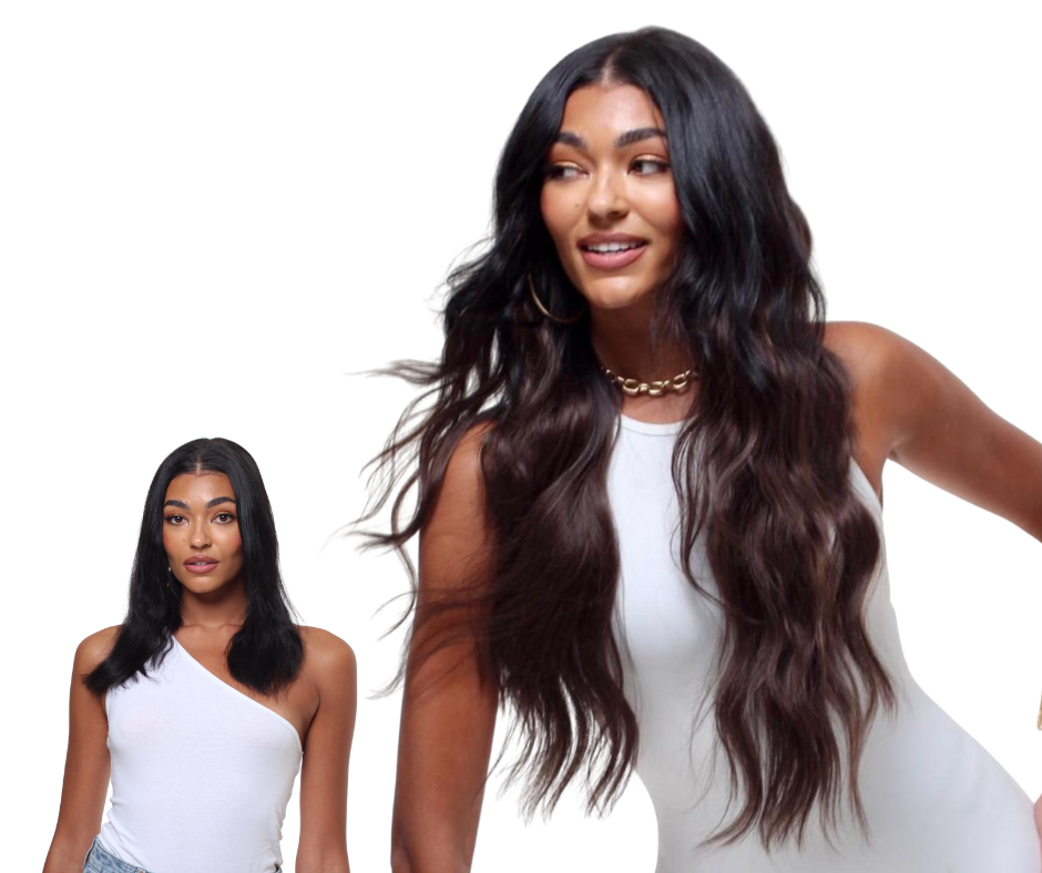 Easilocks The Loose Wave HD Fibre 24" Lace U Part Wig Mocha Brown