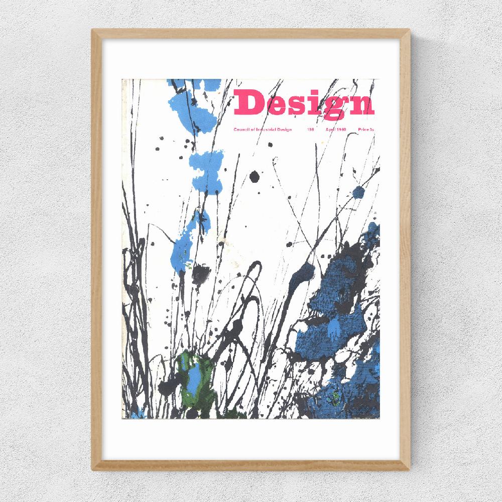 East End Prints 1960's Cover Ink Sketch Black Blue Green