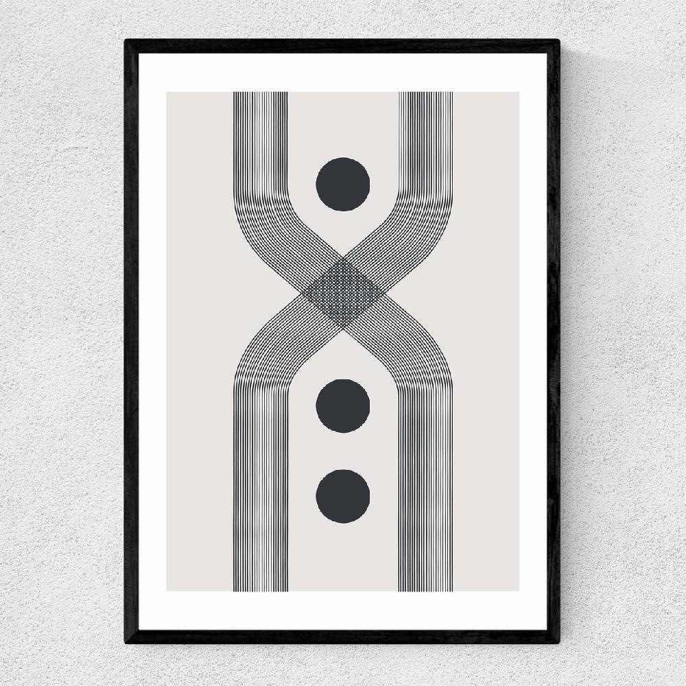 east end prints Abstract Lines Circle by The Crayon Studio