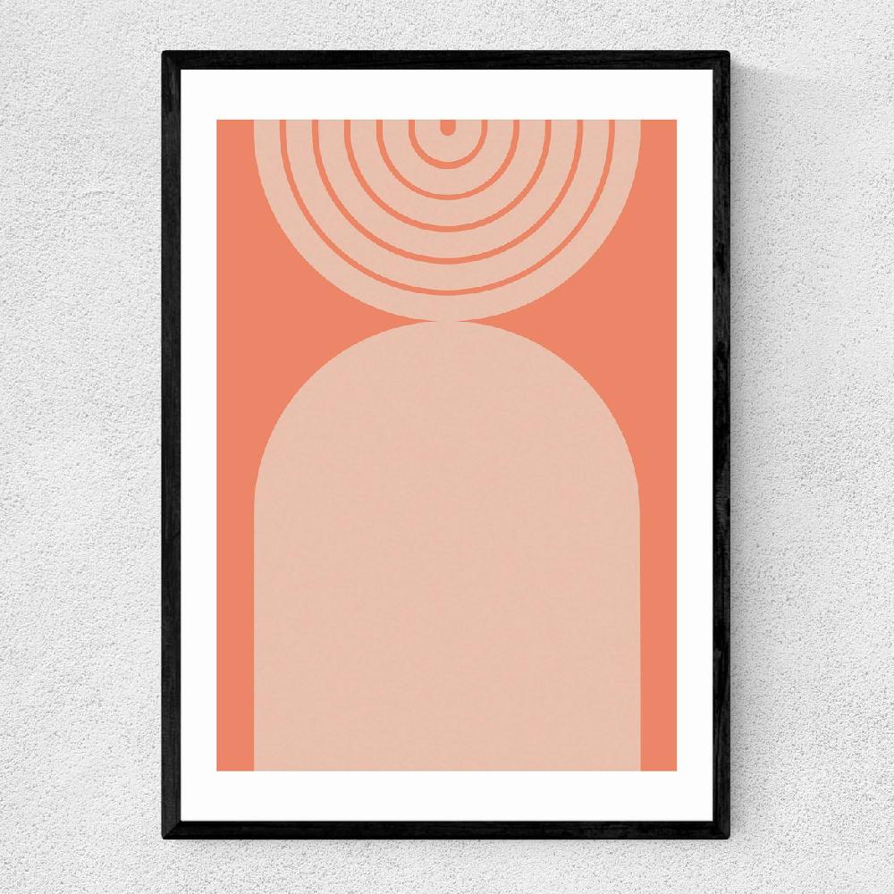 east end prints Abstract Rainbow Circle Terracotta 2