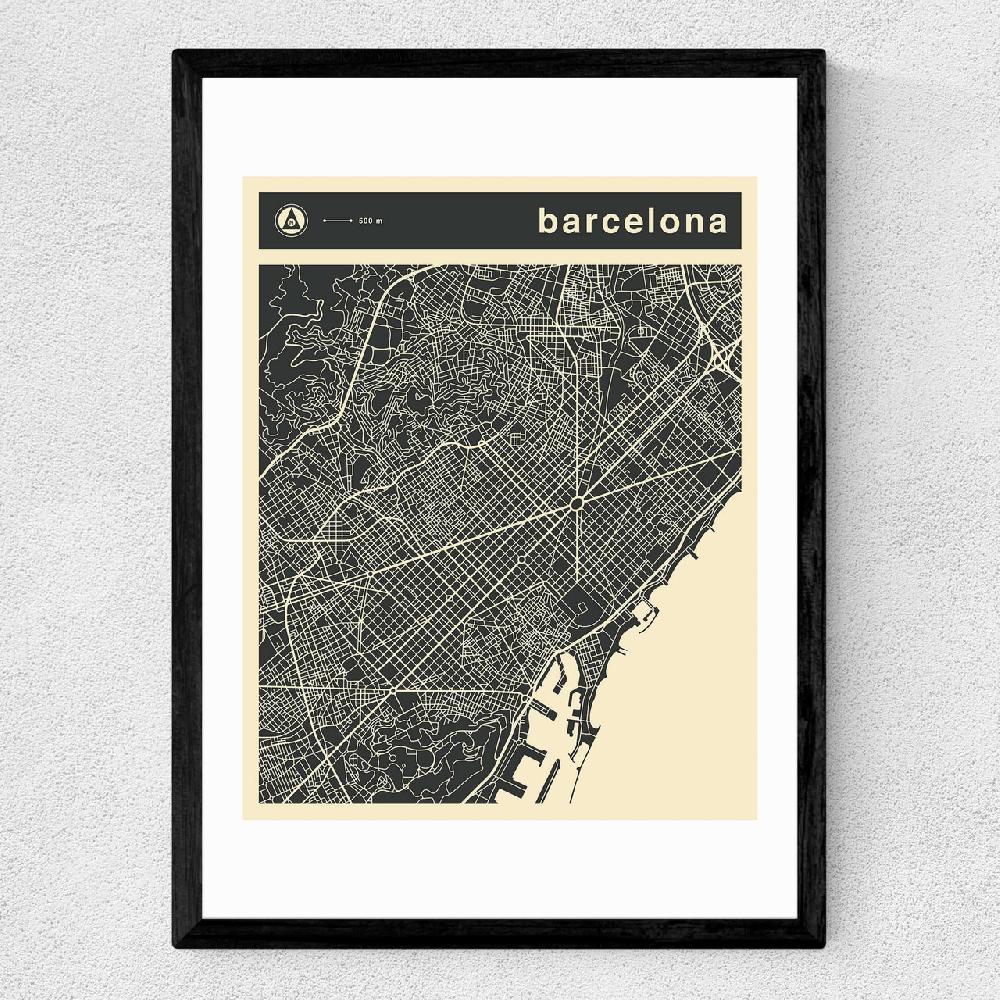 East End Prints Barcelona Streetguide By Jazzberry Blue