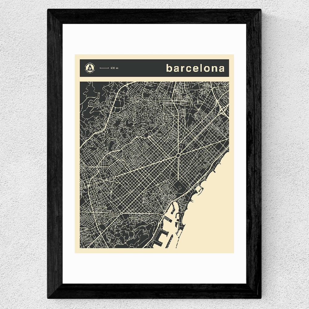 East End Prints Barcelona Streetguide By Jazzberry Blue