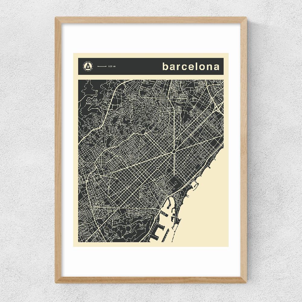 East End Prints Barcelona Streetguide By Jazzberry Blue