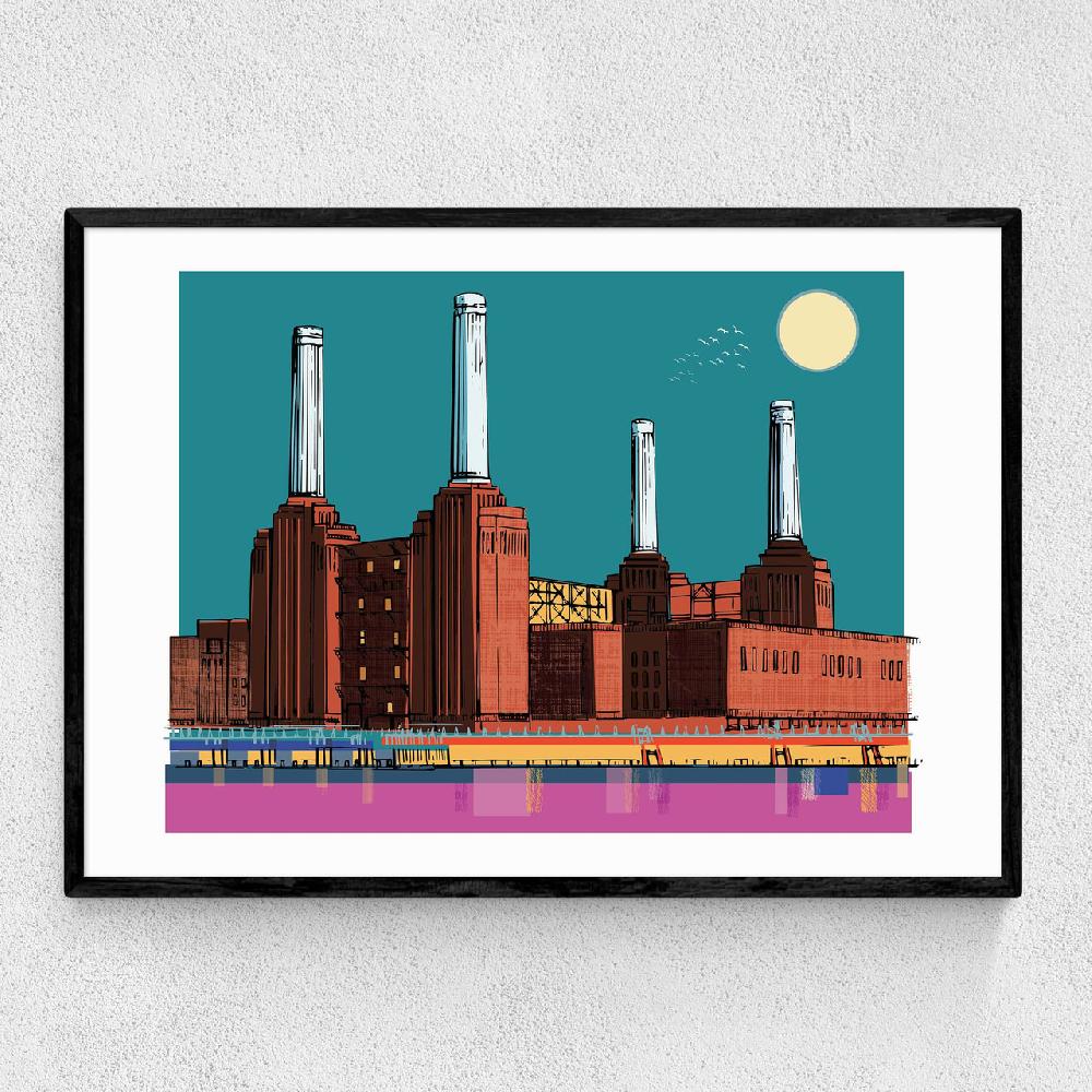 east end prints Battersea Power Station by Rocket 68