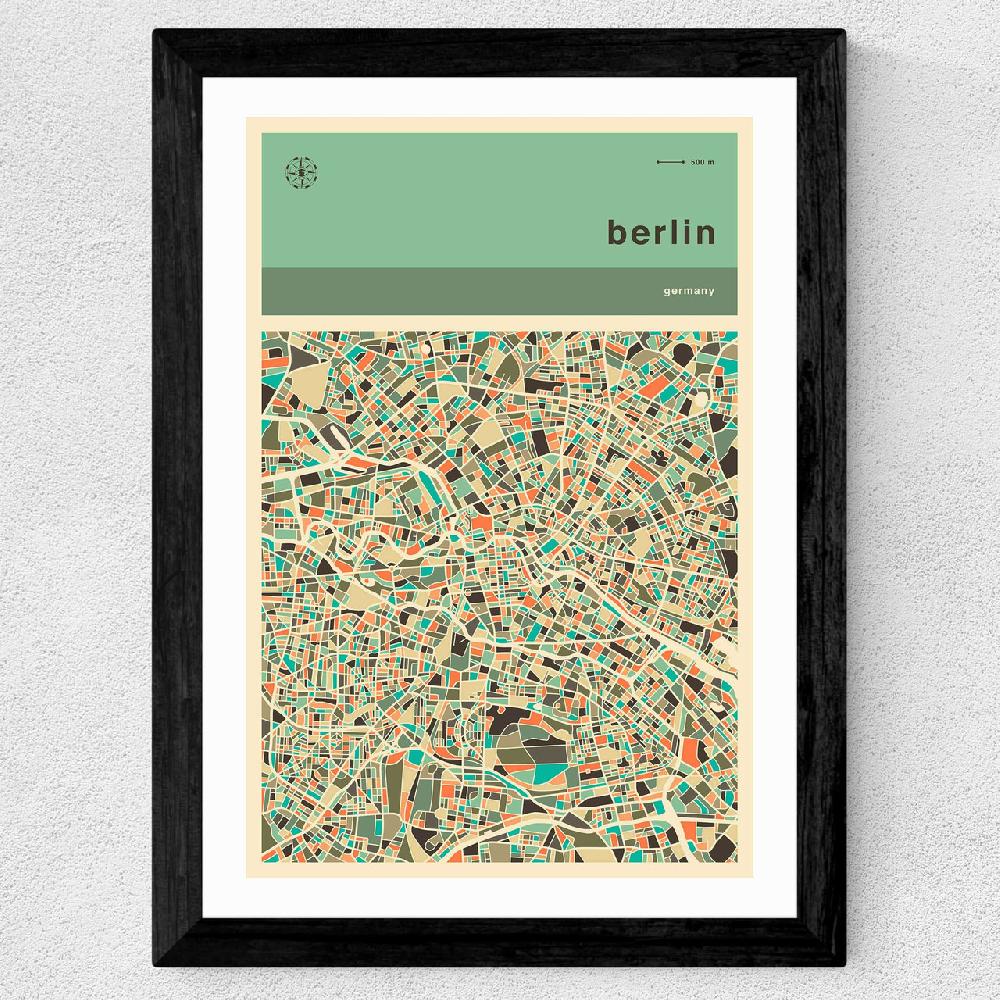 East End Prints Berlin Streetguide II By Jazzberry Blue