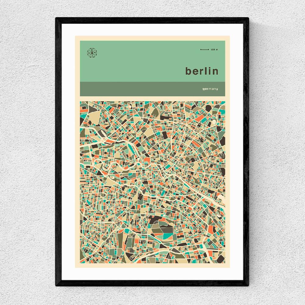 east end prints Berlin Streetguide II by Jazzberry Blue