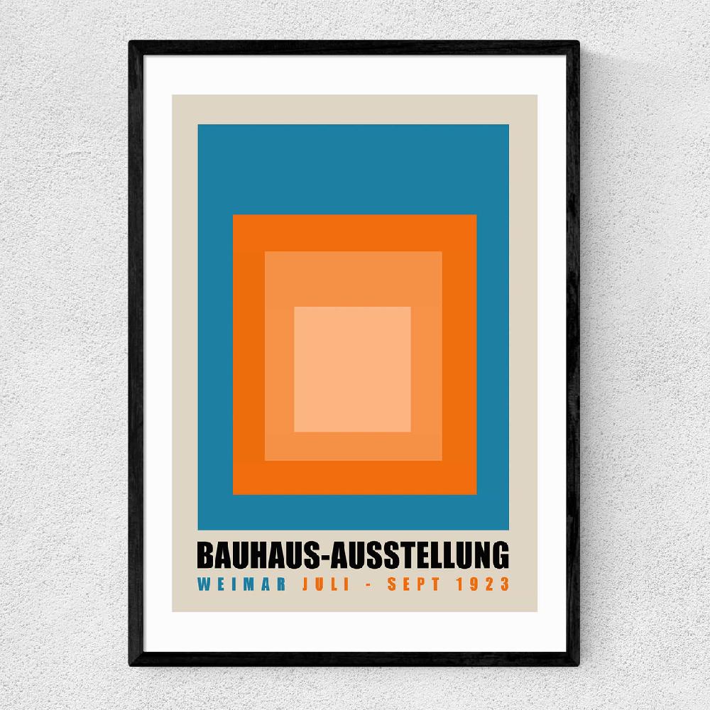 east end prints Blue And Orange Bauhaus Ausstellung