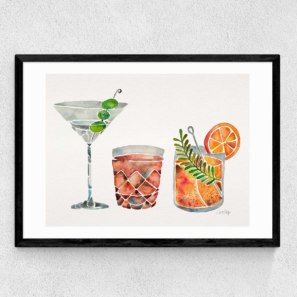 East End Prints Classic Cocktails By Cat Coquillette