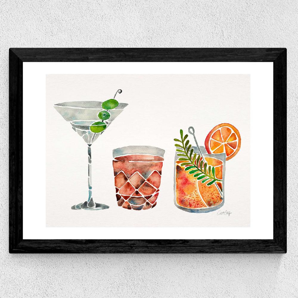 East End Prints Classic Cocktails By Cat Coquillette