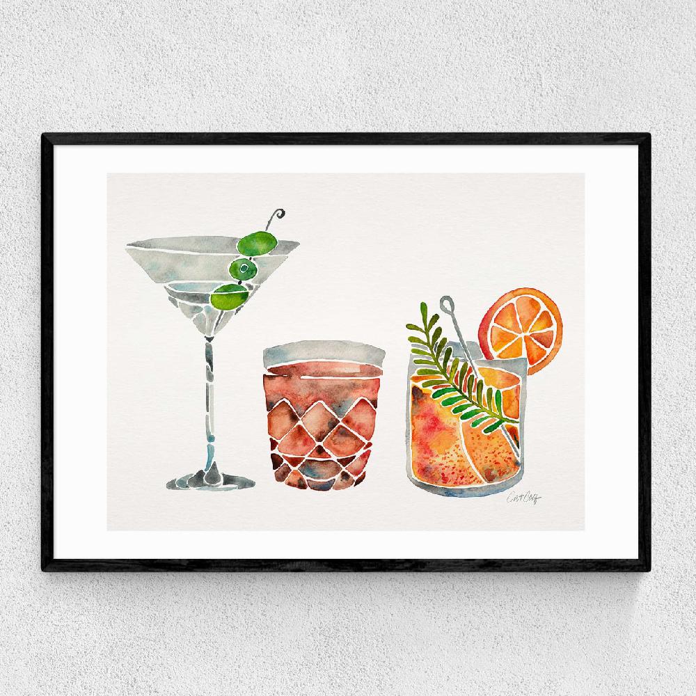 east end prints Classic Cocktails by Cat Coquillette