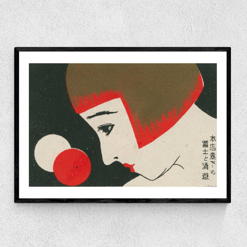 east end prints 1920s Face Matchbox Label