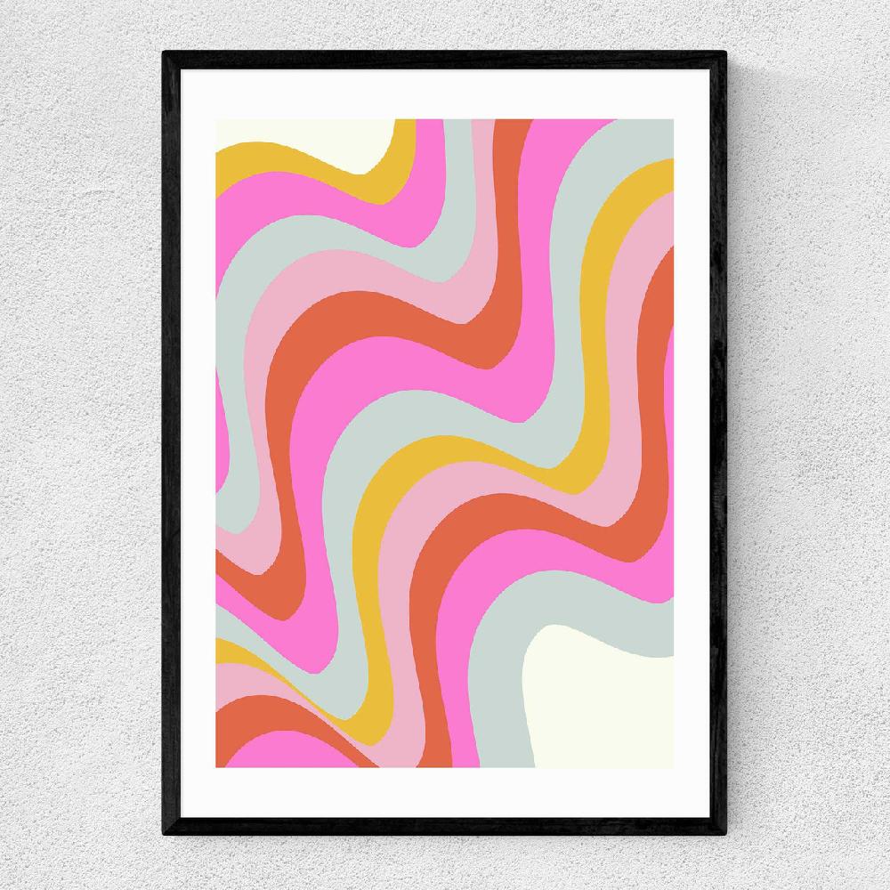 east end prints 70s Abstract Candy Swirls