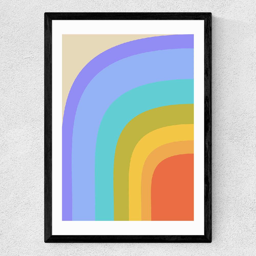 East End Prints 70s Rainbow