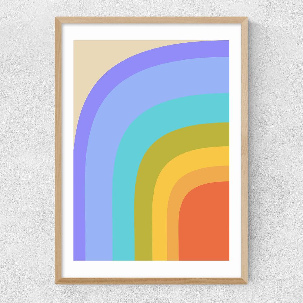 East End Prints 70s Rainbow