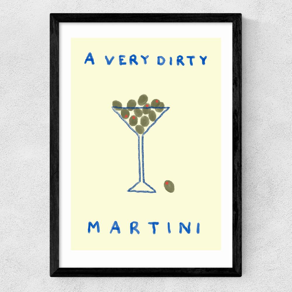 East End Prints A Very Dirty Martini