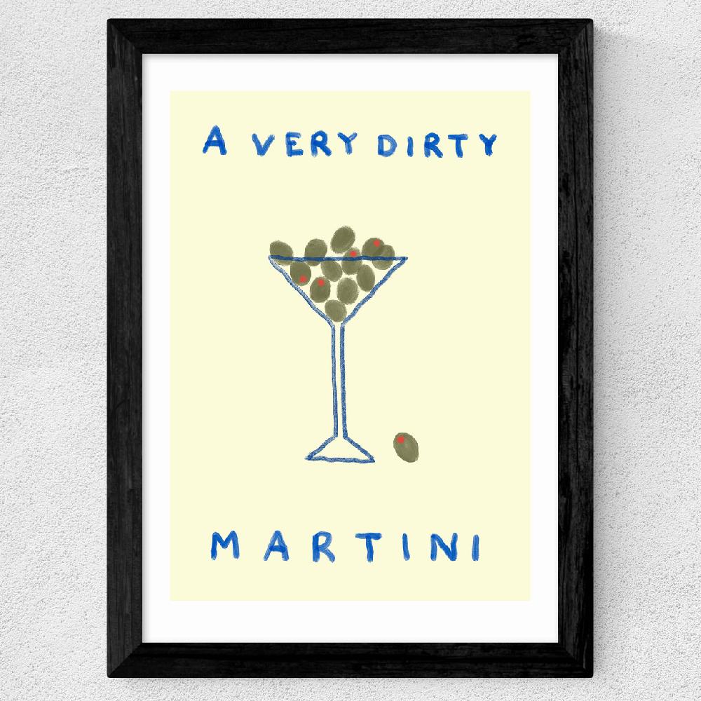 East End Prints A Very Dirty Martini