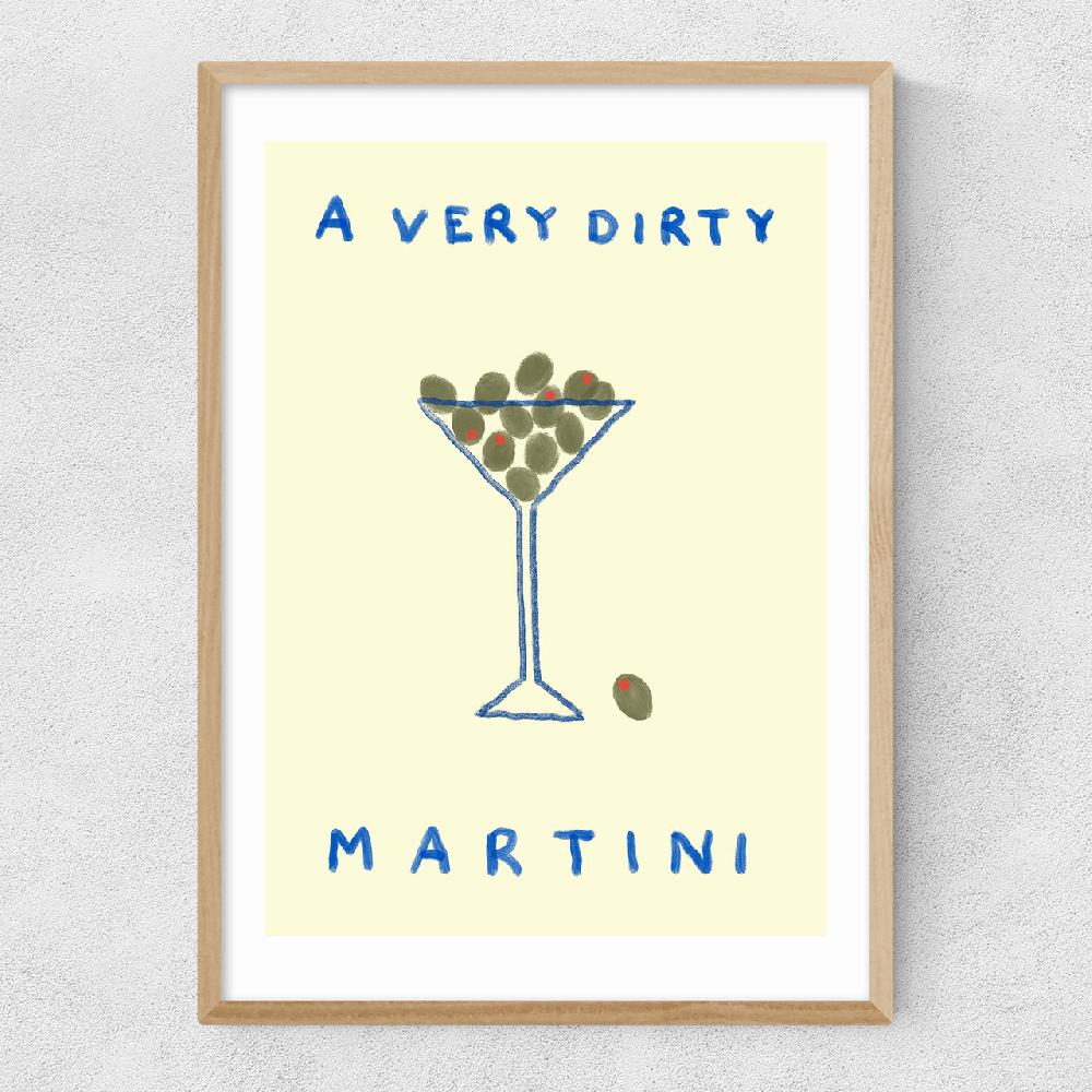 East End Prints A Very Dirty Martini