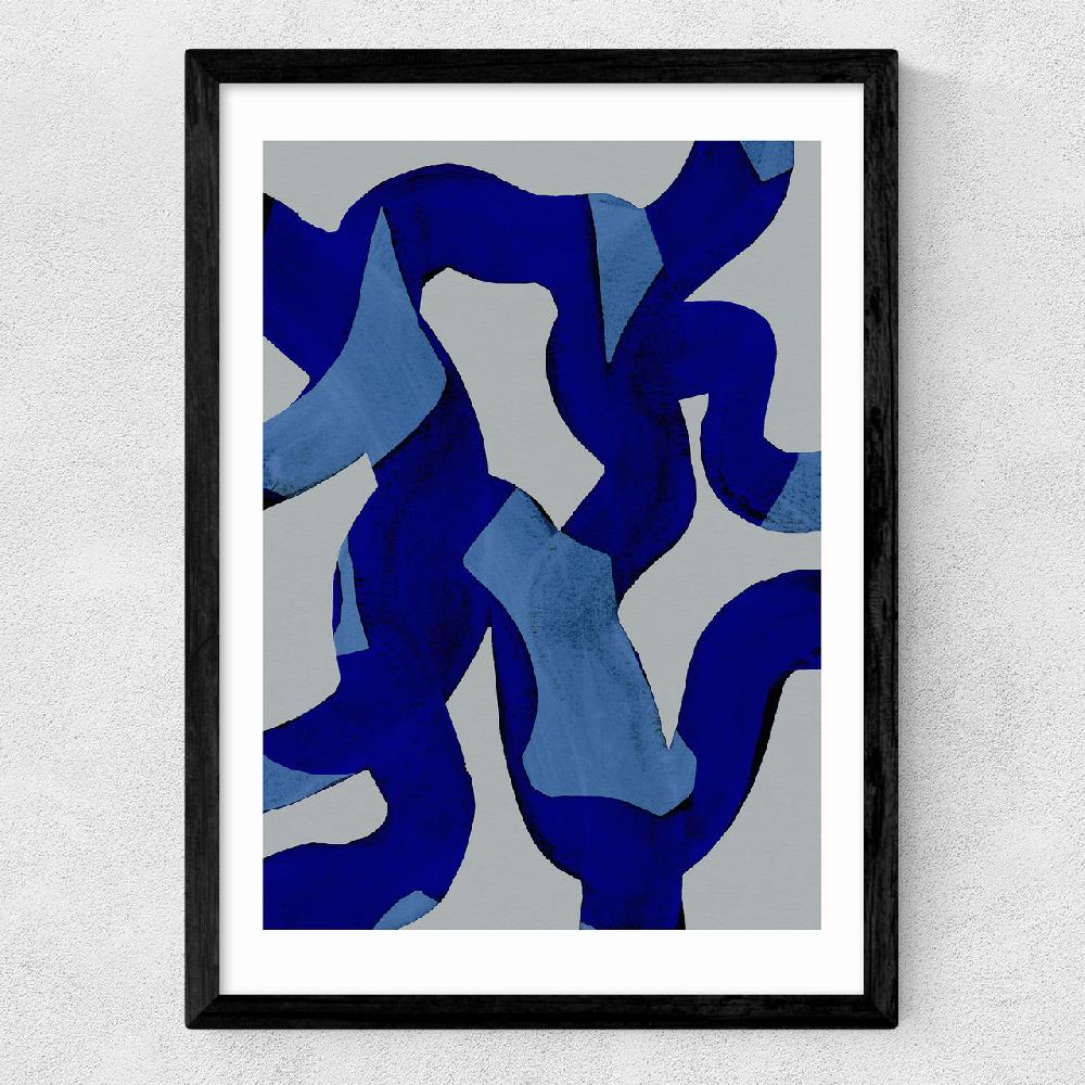 East End Prints Abstract Brush Strokes 65X