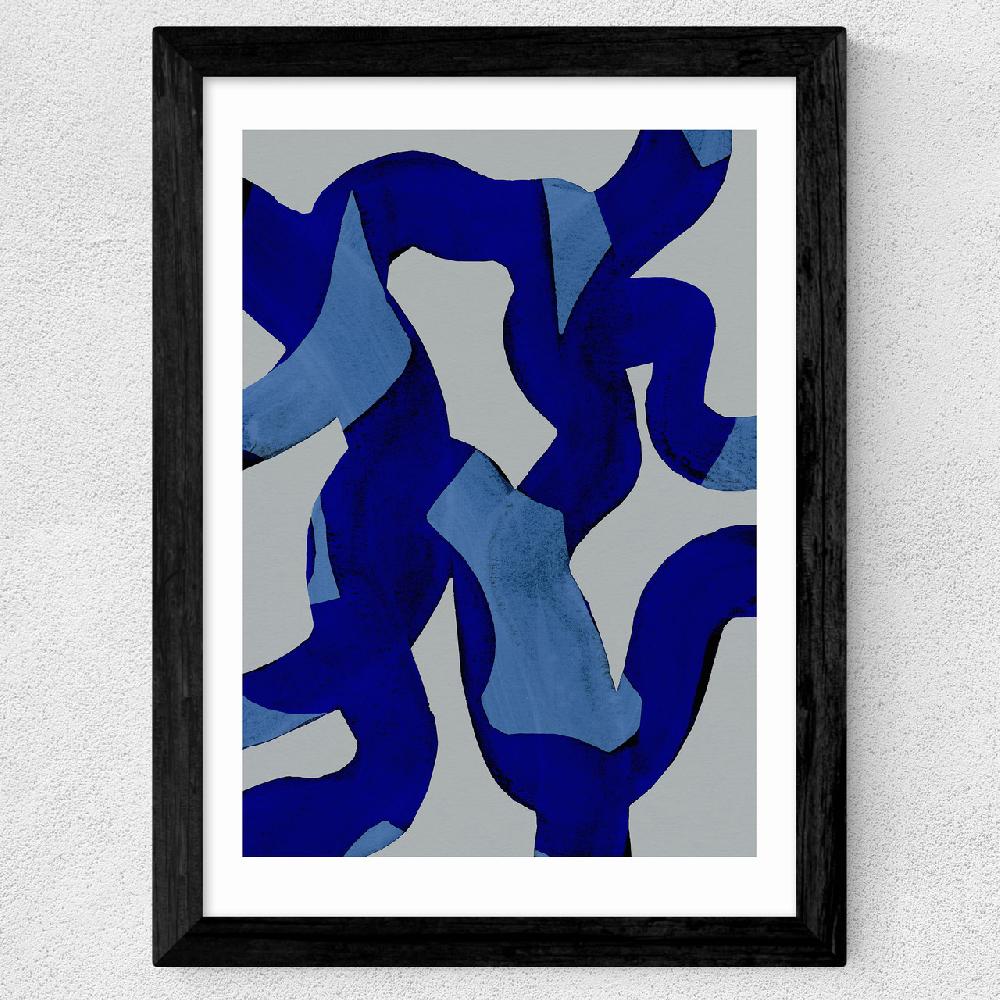 East End Prints Abstract Brush Strokes 65X