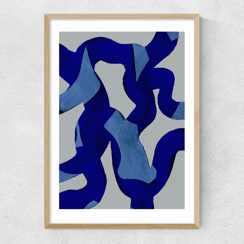 East End Prints Abstract Brush Strokes 65X