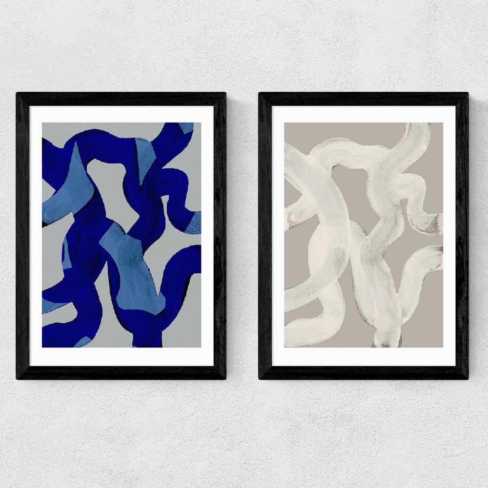 East End Prints Abstract Brush Strokes Set