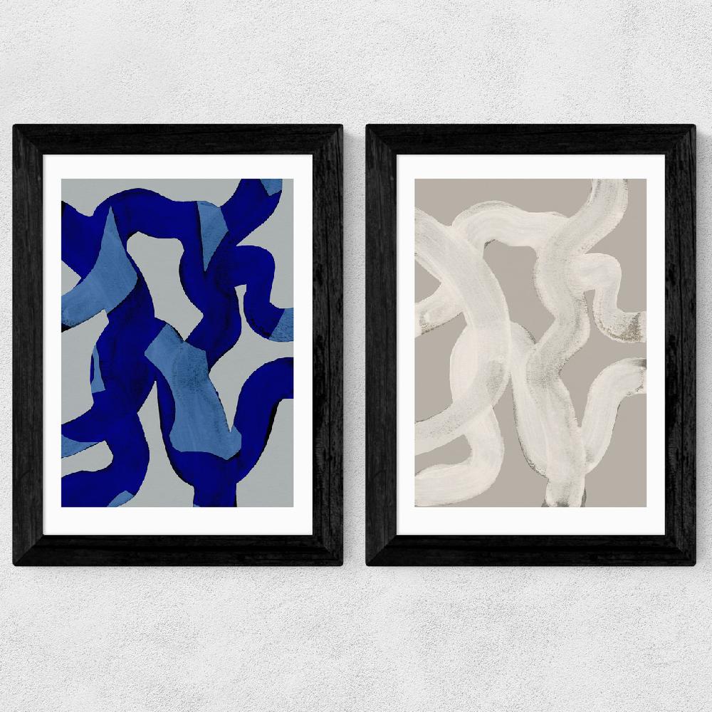 East End Prints Abstract Brush Strokes Set