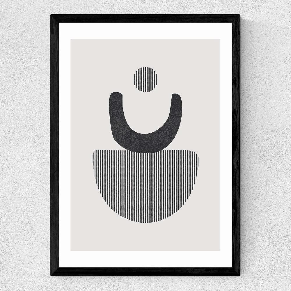 East End Prints Abstract Circles 4 Stripes