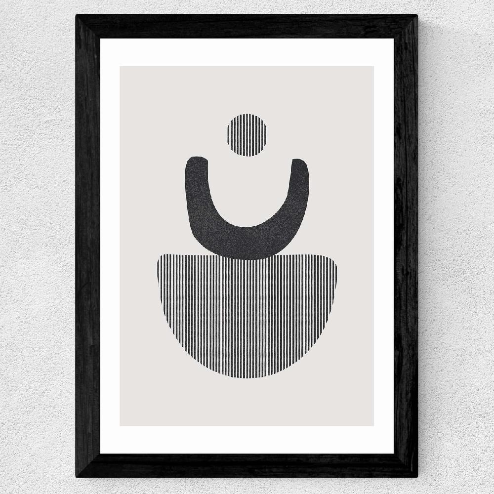 East End Prints Abstract Circles 4 Stripes