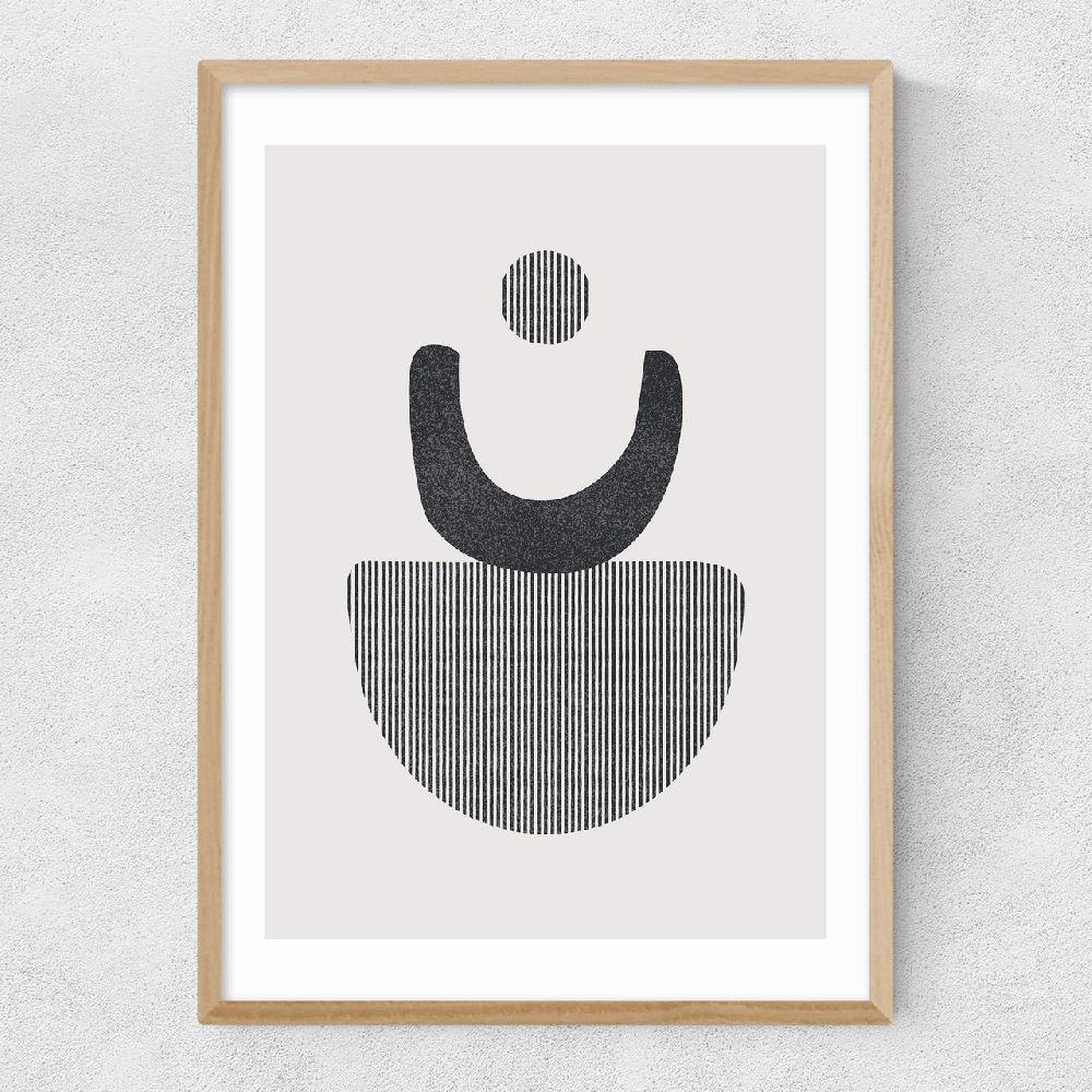 East End Prints Abstract Circles 4 Stripes