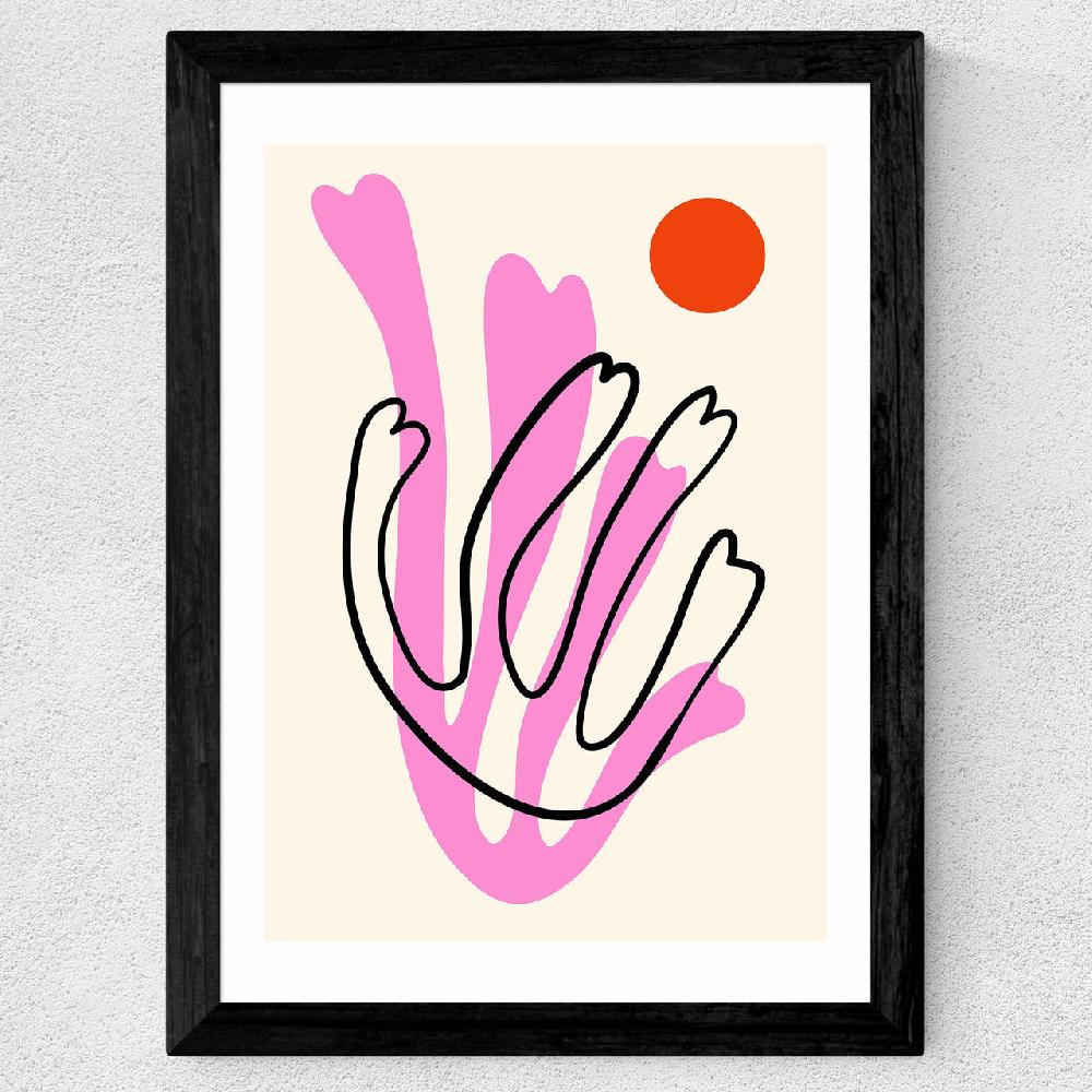 East End Prints Abstract Flowers III