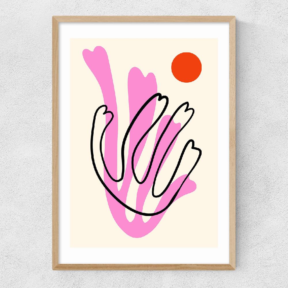 East End Prints Abstract Flowers III