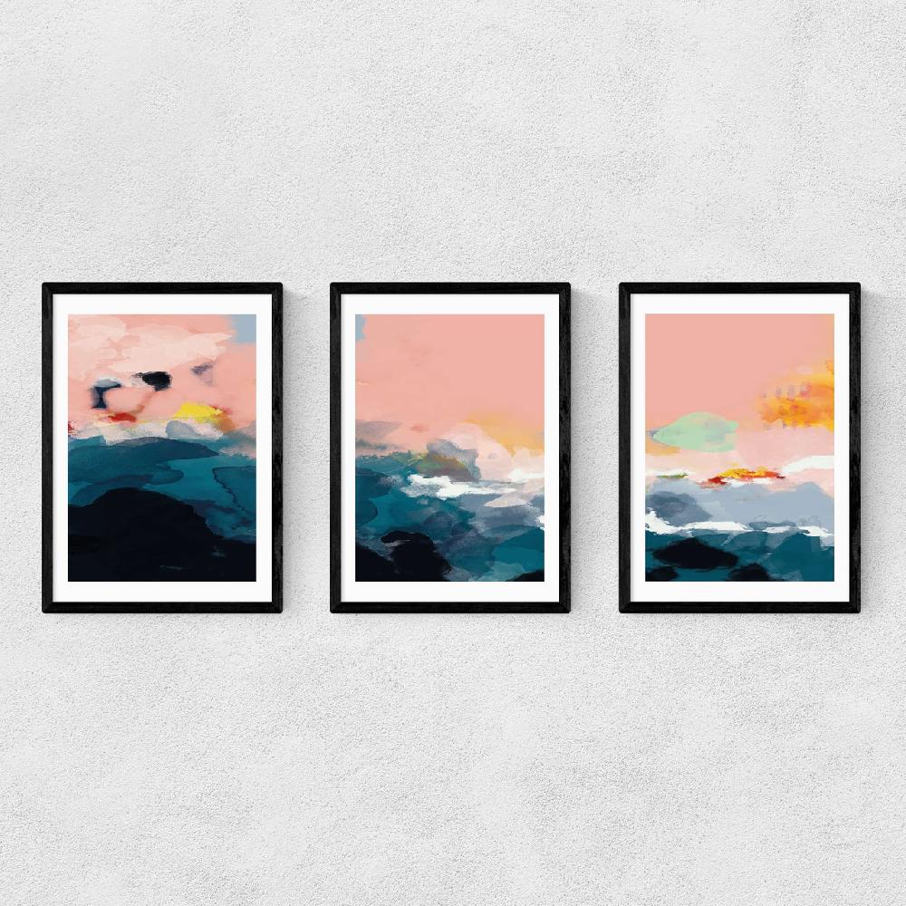 east end prints Abstract Landscape Triptych