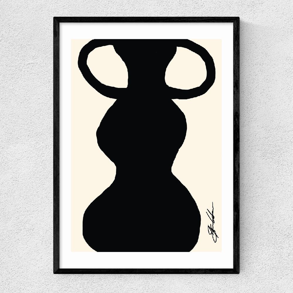 east end prints Abstract Monochrome Vase II