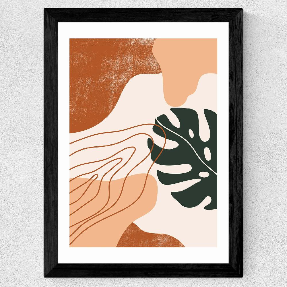 East End Prints Abstract Monstera