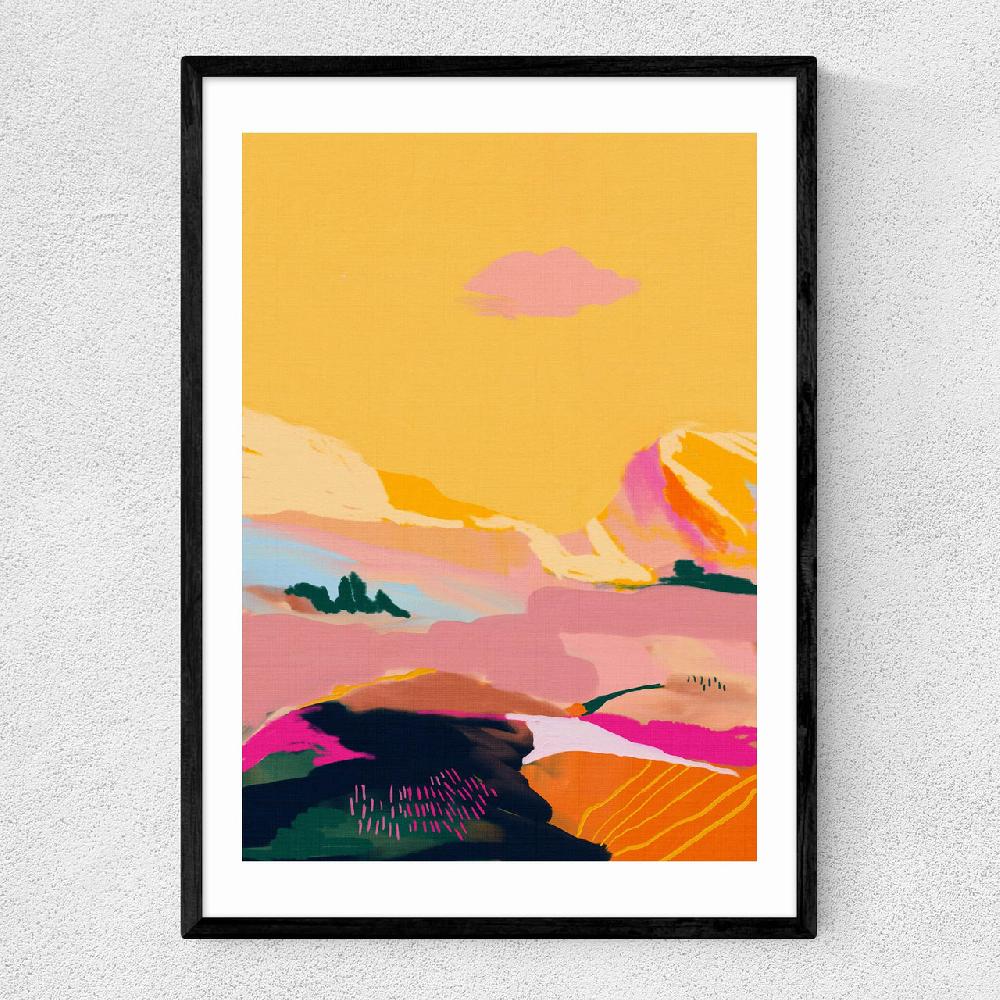 east end prints Abstract Pink Dream Cloud