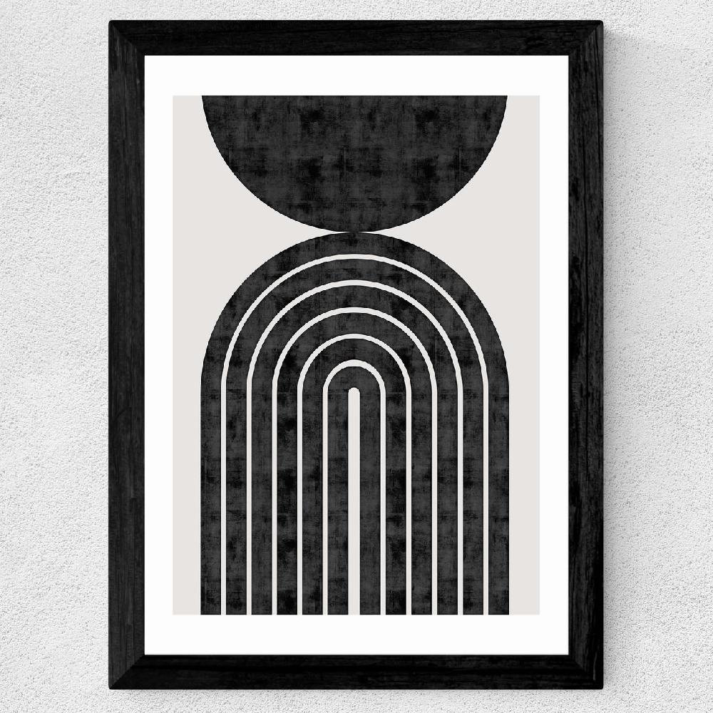 East End Prints Abstract Rainbow Circle