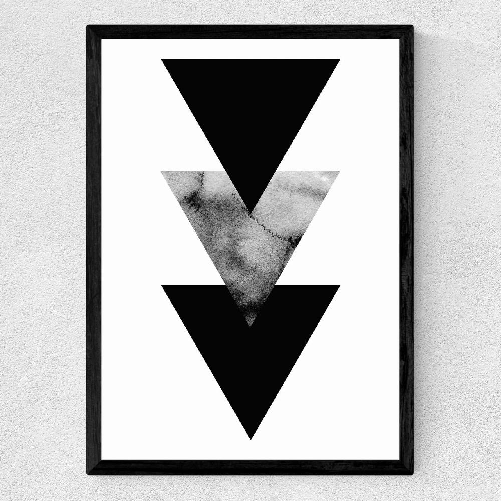 East End Prints Abstract Triangles