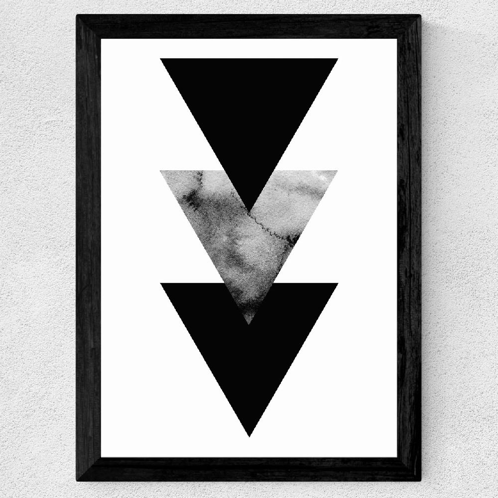 East End Prints Abstract Triangles